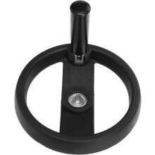 Roda de mão redonda de nylon para fresadora através da roda rotativa da manivela da mão de fixação dupla