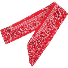 Piraten-Stirnband, schweißabsorbierend, rotes Paisley-Muster, Sport-Kopftuch, Unisex, elastischer Haarschal