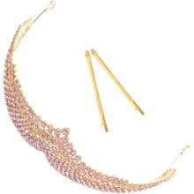 1pc liga Retro Bridal Headband Strass para casamento aniversário e festas confortável ajuste para mulheres e meninas