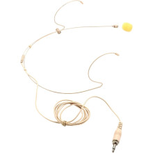 Kabelgebundene Ohrhörer mit integriertem Mikrofon, hervorragende Klangqualität, beige Farbe