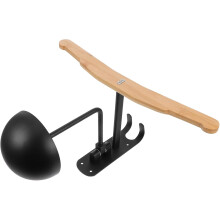 Motorradhelm-Wandhalterung mit Haken, Helmaufbewahrungsgestell aus Holz und Eisen