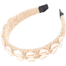 Haarband mit Muschelmotiv für Damen, geflochtenes Haarband im Barockstil, dekoratives Haarband