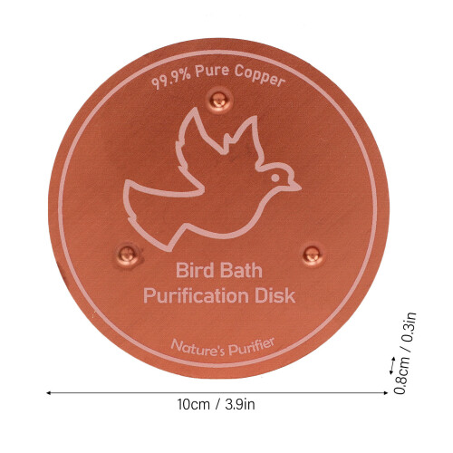 Kupfer-Disk-Vogelbad, 99,99% Cu, 40 g, 10  10  0,8 cm 1