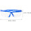 Protective Goggles for Outdoor Use, Blue PC Material Spittle Baffle 2