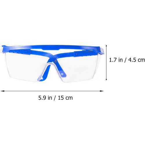 Protective Goggles for Outdoor Use, Blue PC Material Spittle Baffle 1