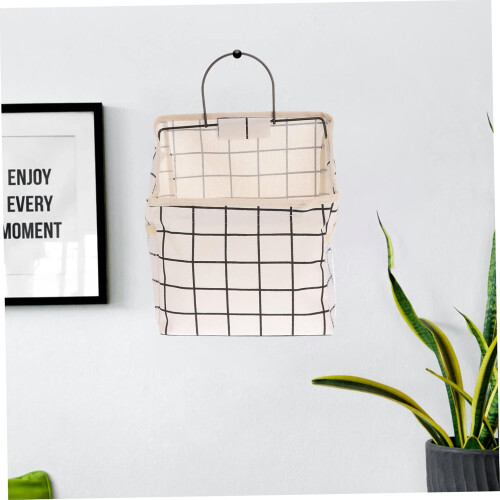 Sac de rangement en tissu pour suspendre divers objets - Conception murale simple 2