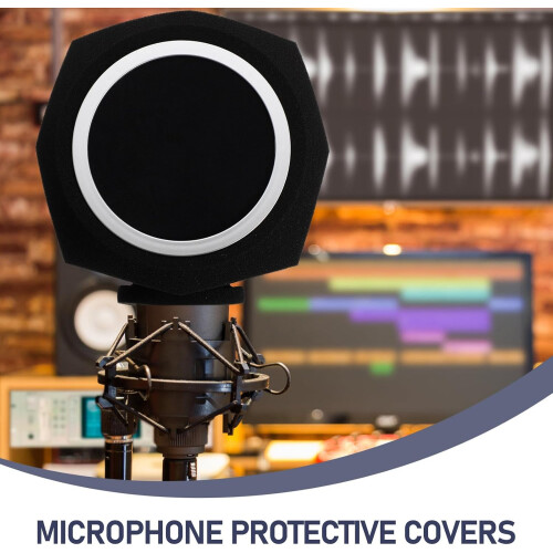 Bonnette anti-bruit en mousse pour microphone acoustique 2