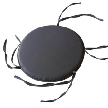 Cuscino rotondo per sedia con lacci, in poliestere, 38 cm