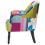 Beliani Armchair MANDAL Fabric Multicolour 3