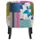 Beliani Armchair MANDAL Fabric Multicolour 4