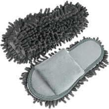 Lazy Floor Mopping Slippers for Women Mop Slipper Cleaning Shoes for Living Dust Mop Shoes for Floor Cleaning Grey Fits