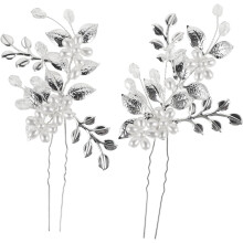 1 Paar Strass-Perlen-Haarkämme für Bräute – Elegante Hochzeits-Haaraccessoires