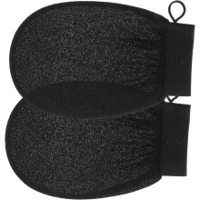 Peelinghandschuhe für die Dusche, schwarz, sanfter Handschuh zur Entfernung abgestorbener Hautschüppchen, tiefenreinigend, peelend