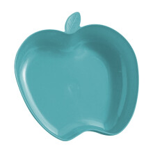 Assiettes en plastique vertes en forme de pomme, 8,5 x 8 cm