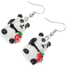 Bezaubernde Ohrstecker, modische Ohrstecker, Panda-Ohrringe, wunderschöner Ohrschmuck, charmanter Ohrschmuck, handgefertigt