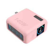 Étui en silicone antichoc pour adaptateur de charge B2697-Rose