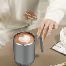 Mug de voyage isotherme en acier inoxydable avec poignée – 500 ml
