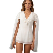 Chiffon-Umhänge, dekorative Schal-Wickel-Schulterabdeckung für