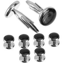 8 stuks herenmanchetknopen, klassieke koperen smokingmanchetknopen in Franse stijl, fijne afwerking, praktische trouwaccessoires voor mannen