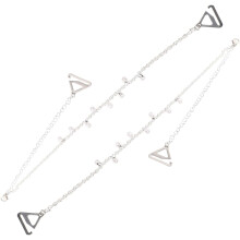 Onzichtbare schouderband met parelaccenten, vervangende band voor dames, geschikt als accessoire voor zomerse tops.