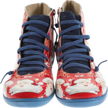 Damen-Flachstiefeletten, kurze Stiefeletten mit Cartoon-Motiven für Weihnachten, Freizeit und Winter
