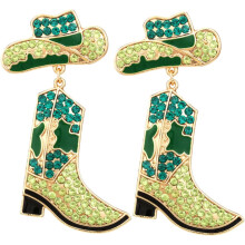 Cowgirl-Ohrringe, Strass-Ohrringe, Glitzernder Western-Schmuck
