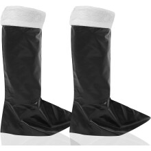 Chaussettes de Noël, chaussures, couvre-bottes Père Noël pour décoration de fête et accessoires de cosplay
