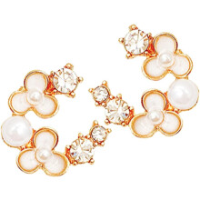 Blumenohrringe, Perlenohrstecker, Strass-Ohrstecker, Damenmode, Hochzeitsschmuck, Ohrstecker für den Alltag