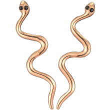 1 Paar goldene Schlangenohrringe für Damen, minimalistisches geometrisches Liniendesign, kleine Ohrstecker