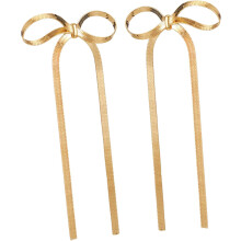 Ohrhänger mit Schleife, Gold, Schleifenschmuck, Valentinstag-Ohrringe für Damen