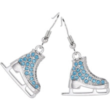 Eiskunstlauf-Ohrringe für Damen, baumelnde Strass-Legierungs-Ohrringe, leichte Sport-Ohrringe, langlebig