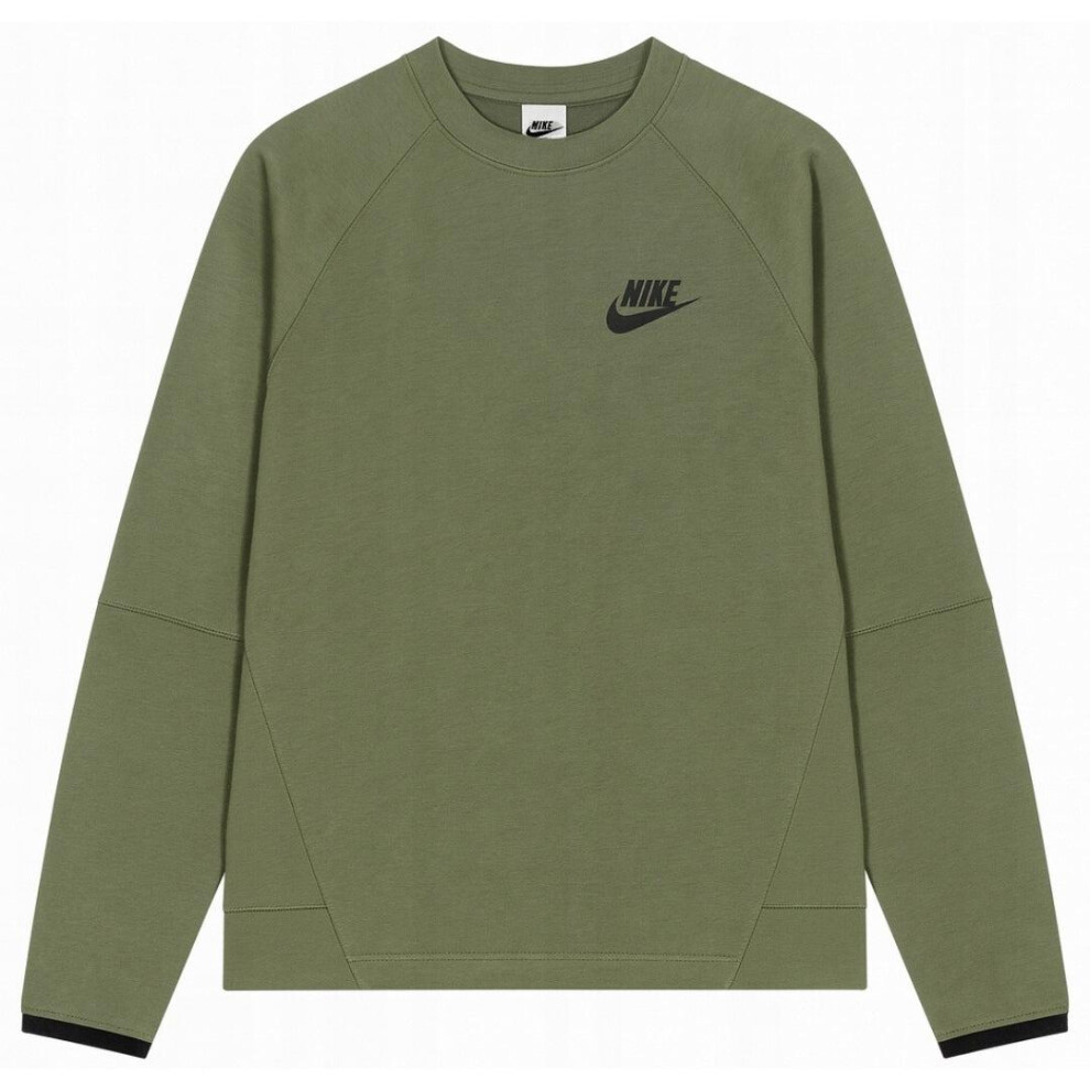 Nike (Xs, Khaki Green) Mens Plain Sweatshirt