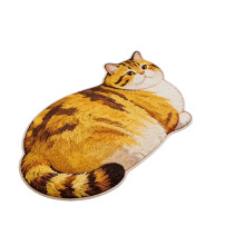 Silica Gel Door Mat with Realistic Cats Design-30X40cm type 4
