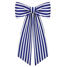Fascia a ghirlanda a righe blu da 60 pollici