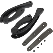 Bürostuhl-Haltegriffe-Set, schwarze Drehstuhl-Armlehnen, Ersatz-Armlehnen, verstellbares Armlehnenzubehör für den Arbeitsplatz