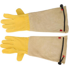 1 Pair Wear Resistant Garden Gloves with Slip Working Gloves for Pruning and Outdoor Tasks Durable Pigskin Design for