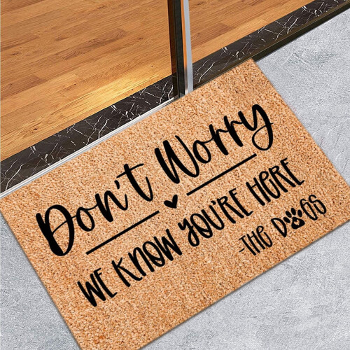 Home Sweet Home Technical Cloth Doormat 60x40cm Light Brown