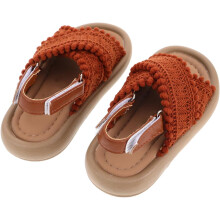 Mädchen-Sandalen im Ethno-Stil, Sommer-Strandschuhe für Kleinkinder, leichte, atmungsaktive Sandalen für kleine Mädchen bei Outdoor-Aktivitäten