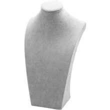 Schmuckständer, Halskettenhalter, Büsten-Skulptur, Dekoration, 24 cm hoch, Samthalsmodell