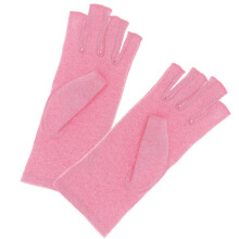 Guantes de presión para artritis con dedos abiertos para una compresión transpirable. Guantes para manos con artritis.