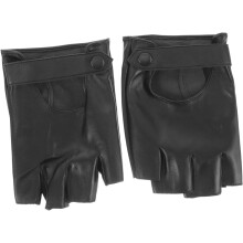Fingerless Leather Cycling Gloves for Men Half-Finger Outdoor Riding Gloves for Bike Riding and Fitness 1 Pair