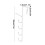 White Plastic Behind-Door Clothes Rack with6Hooks 2