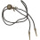 Ρυθμιζόμενη αλυσίδα κολιέ Vintage Bolo Tie για άνδρες από δέρμα PU 1