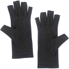 1 Paar Fahrradhandschuhe mit UV-Schutz, schwarze Punkte, Größe M