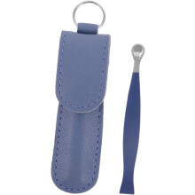 Nasenhaartrimmer und Augenbrauenstyling-Set mit runder Edelstahlspitze und manueller Nasenhaarentfernerlampe