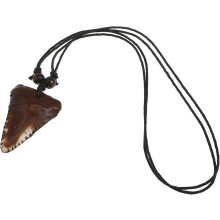 Vintage-Haifischzahn-Halskette aus Kunstharz mit Anhänger, handgefertigt, geflochten, Retro-Stil, Strand-Halskette, Schmuck für Männer und Jungen