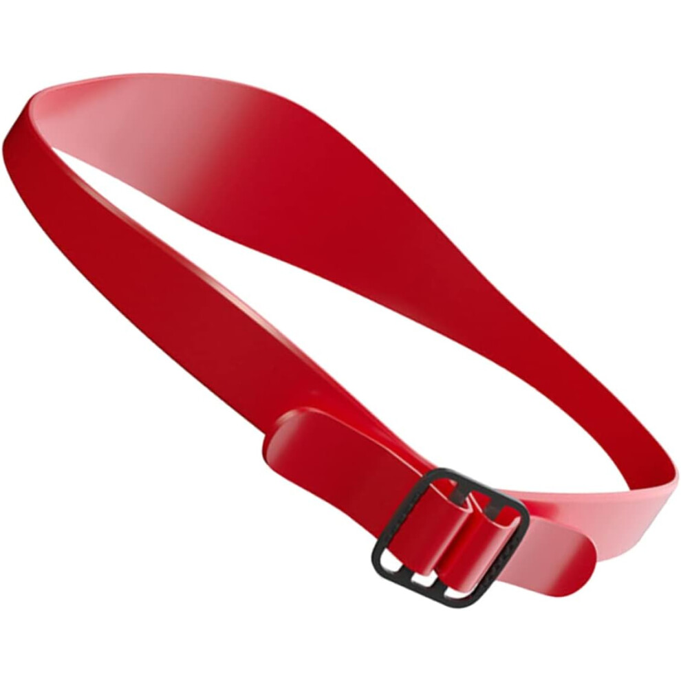 Hkhbjs Red Adjustable Silicone Haircut Guide And Neckline Shaving Template Hair Trimming Band