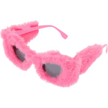 Lunettes en peluche fantaisie pour une fĂŞte d'anniversaire, accessoires de lunettes amusants avec dragonnes, accessoire photo.