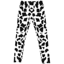 Leggings mit Kuhmuster-Digitaldruck, Größe XL, atmungsaktive, modische Unterstrümpfe aus Dacron