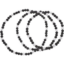 3-teiliges Herren-Diamantkugel-Halsketten-Anker-Halsketten-Set für stilvollen Herrenschmuck